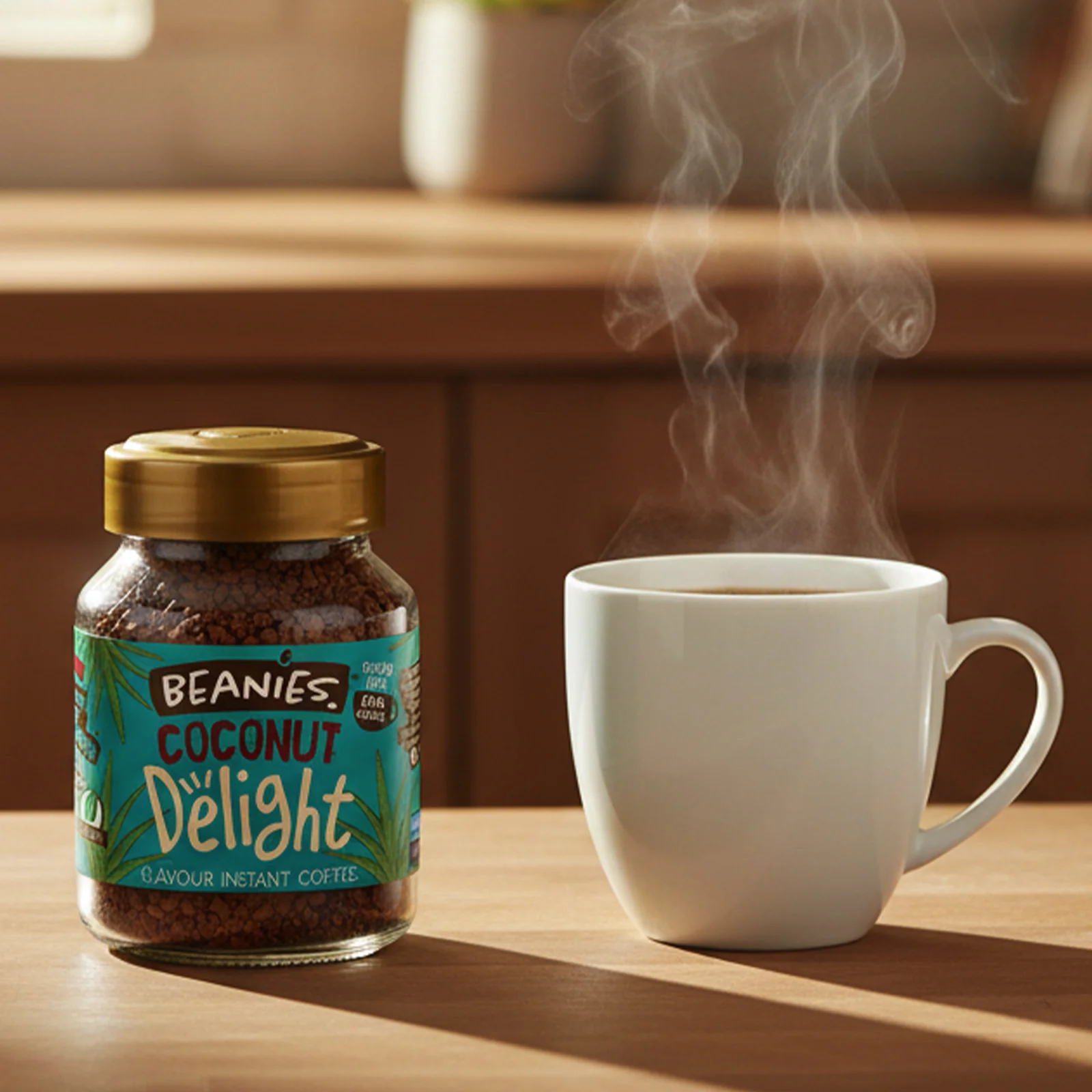 Beanies Coconut Delight Flavoured Instant Coffee 50g - Image 5