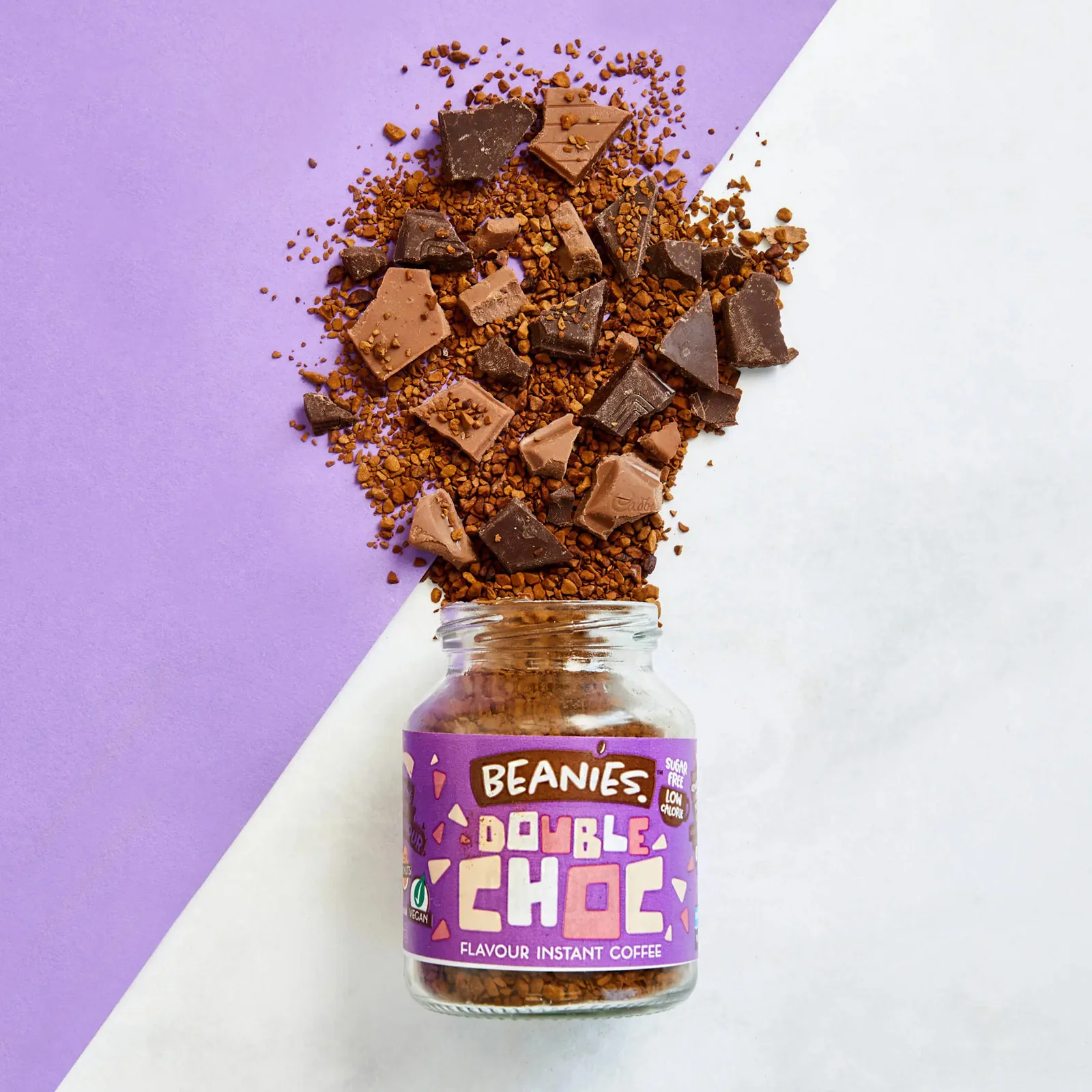 Beanies Double Chocolate Flavoured Instant Coffee 50g - Image 2