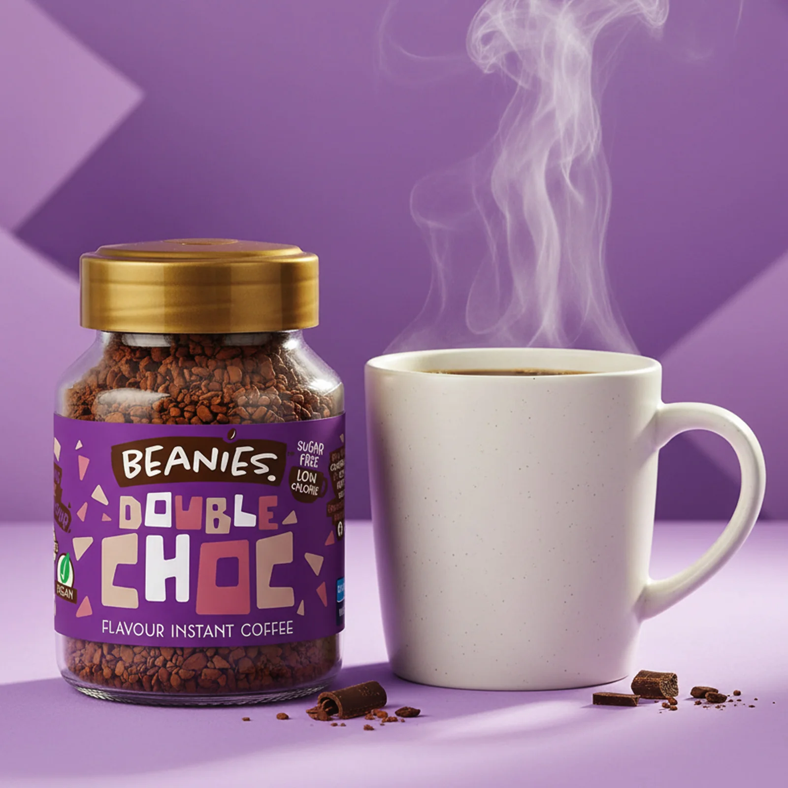 Beanies Double Chocolate Flavoured Instant Coffee 50g - Image 4
