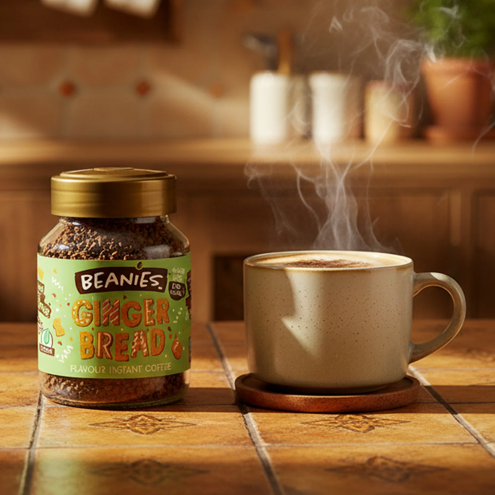 Beanies Gingerbread Flavoured Instant Coffee 50g - Image 3