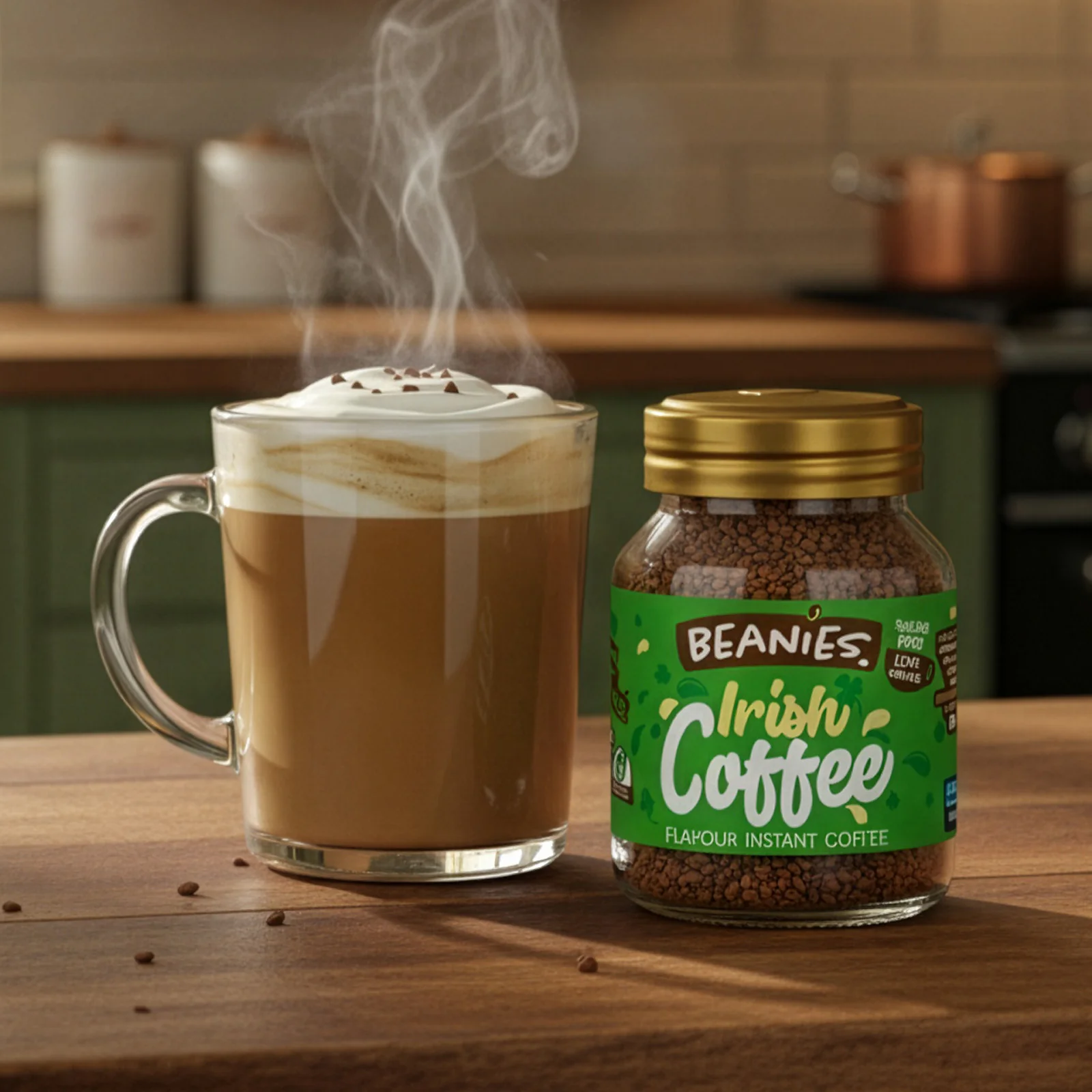 Beanies Irish Cream Flavoured Instant Coffee 50g - Image 3