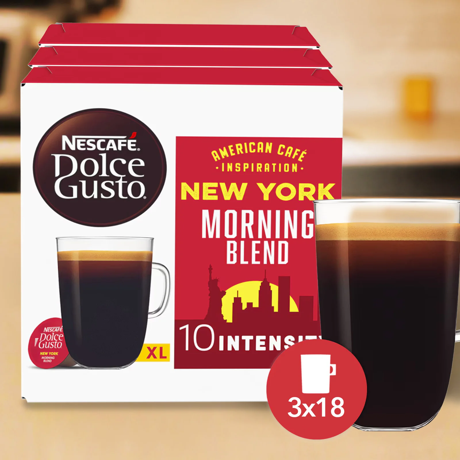 Dolce Gusto Americano New York Morning Blend Coffee Pods 3x18 - Image 6