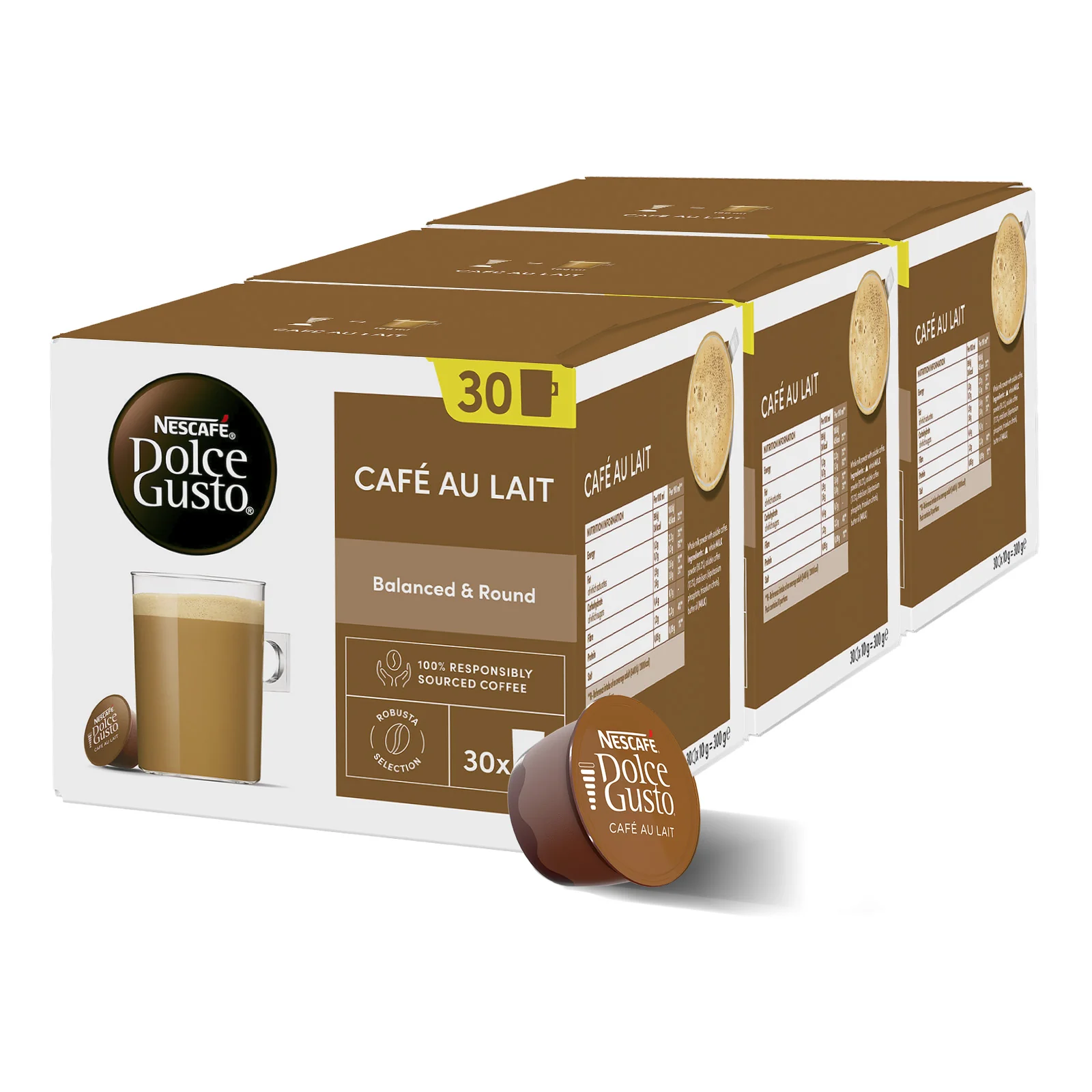 Dolce Gusto Cafe Au Lait 3x30 Coffee Pods