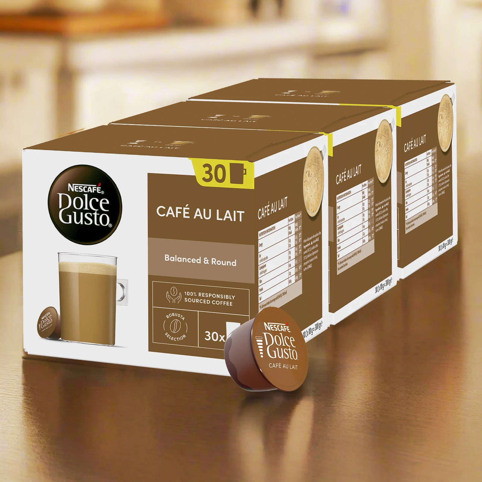 Dolce Gusto Cafe Au Lait 3x30 Coffee Pods - Image 3