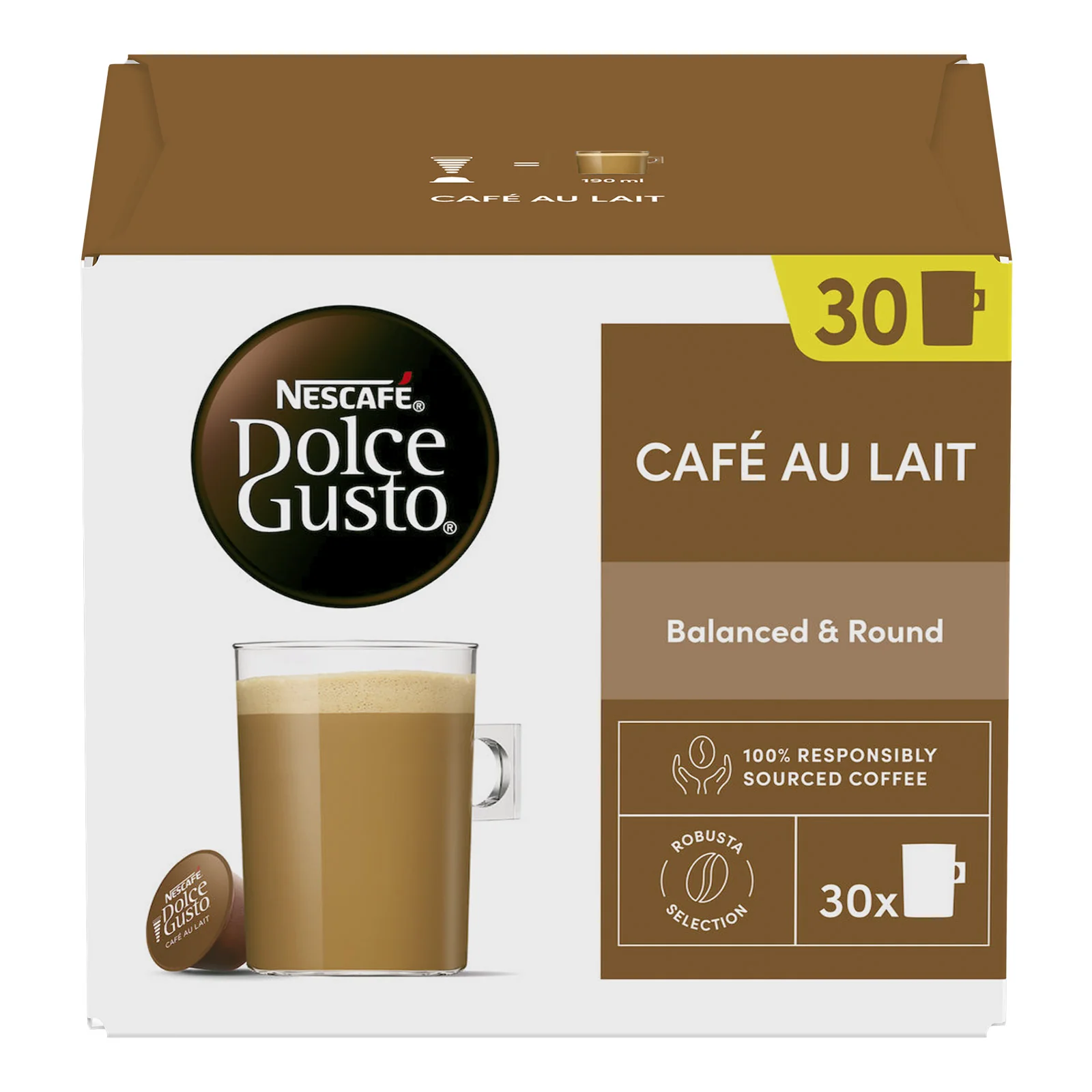 Dolce Gusto Cafe Au Lait 3x30 Coffee Pods - Image 6