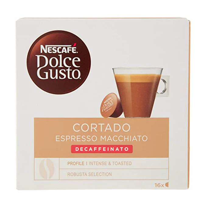 Dolce Gusto Espresso Cortado Macchiato Decaf Coffee Pods - Image 3