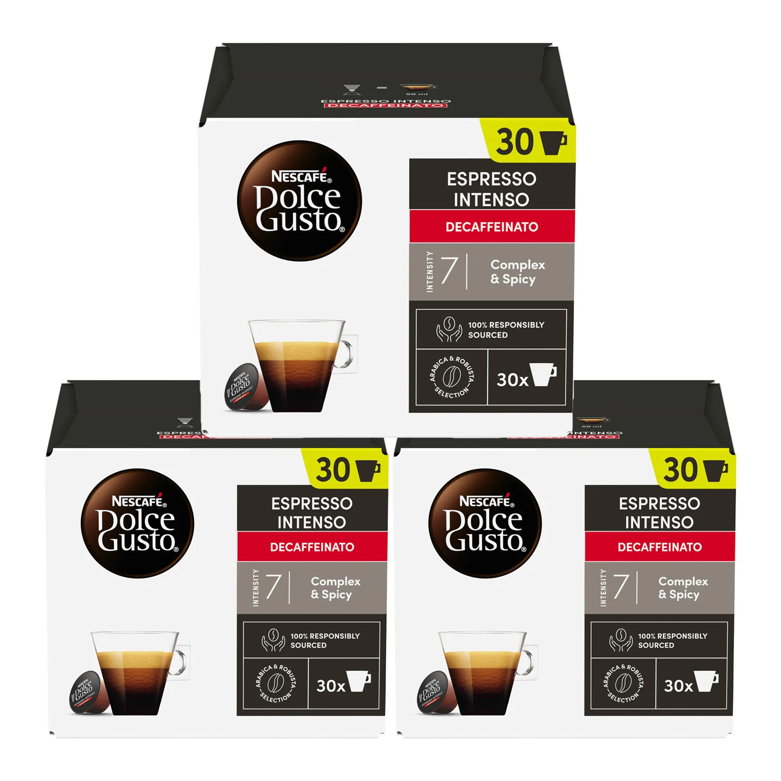 Dolce Gusto Espresso Intenso Decaf 3x30 Coffee Pods