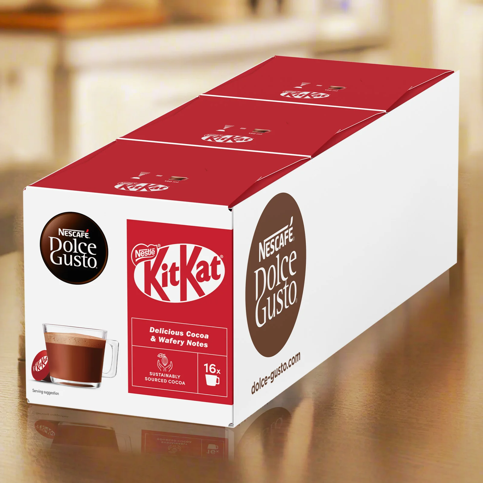 Dolce Gusto KitKat Hot Chocolate Pods - Case - Image 3