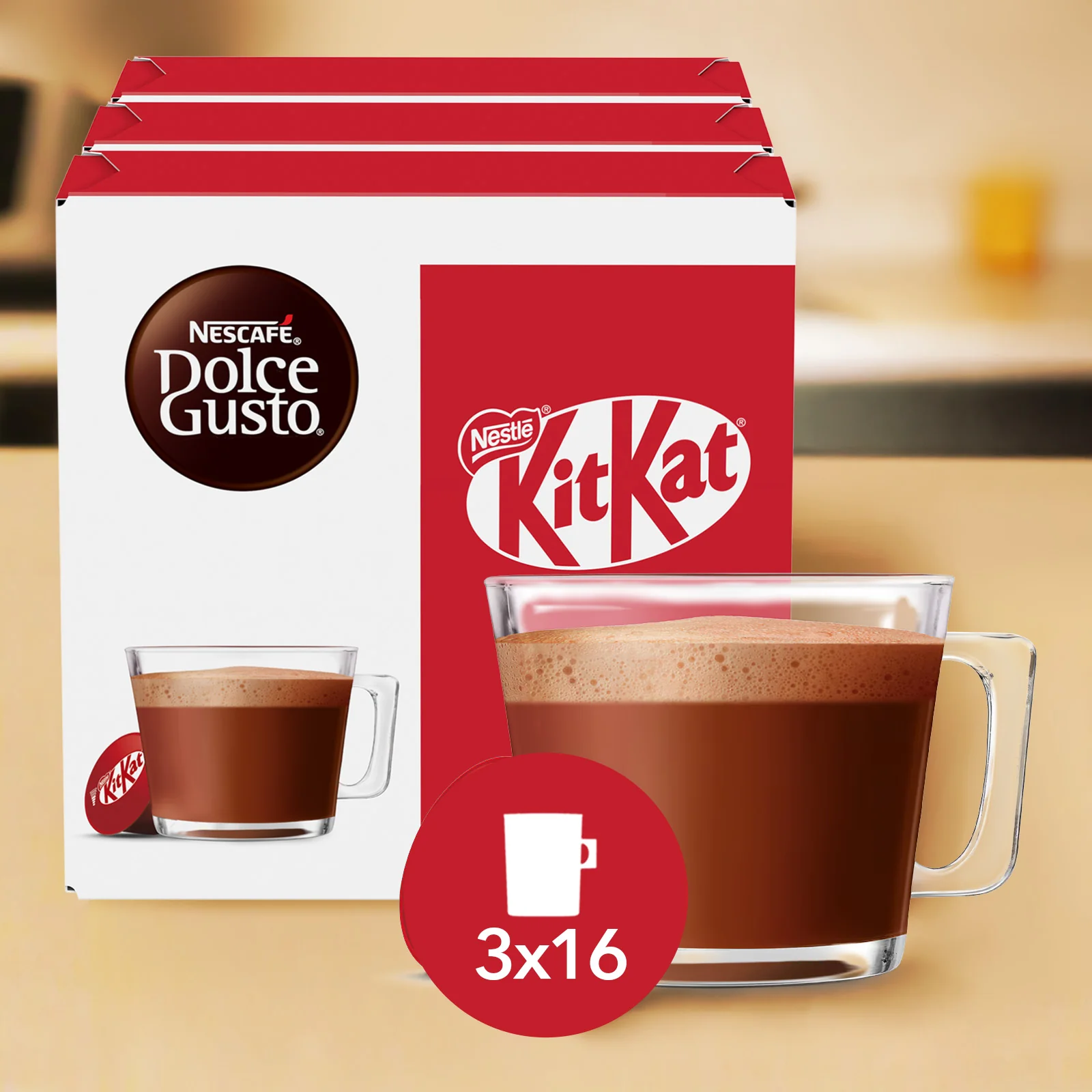 Dolce Gusto KitKat Hot Chocolate Pods - Case - Image 4