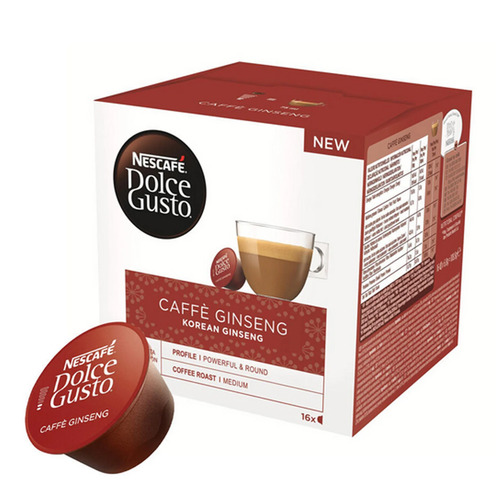 Dolce Gusto Korean Caffé Ginseng Coffee Pods 1x16 - Image 4