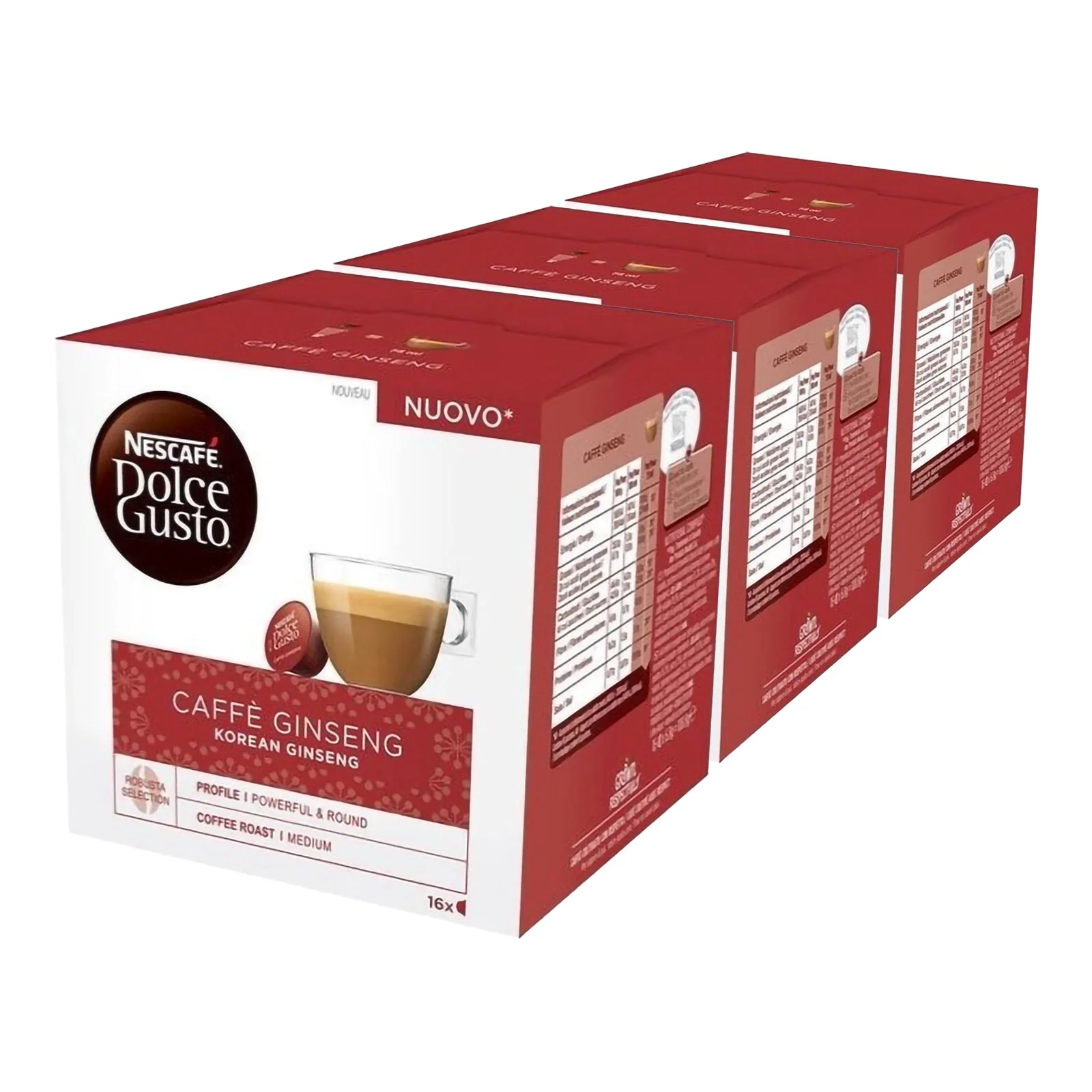 Dolce Gusto Korean Caffé Ginseng Coffee Pods 3x16 - Image 2