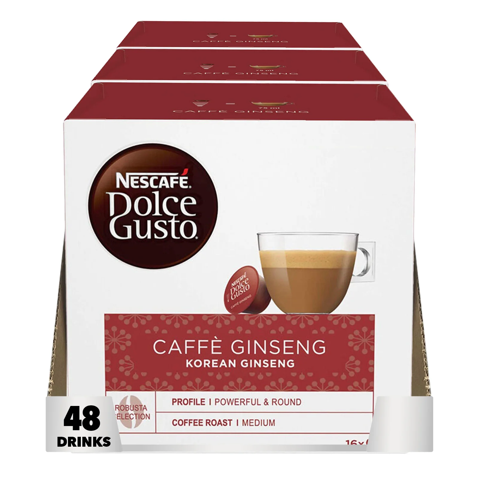 Dolce Gusto Korean Caffé Ginseng Coffee Pods 3x16 - Image 5