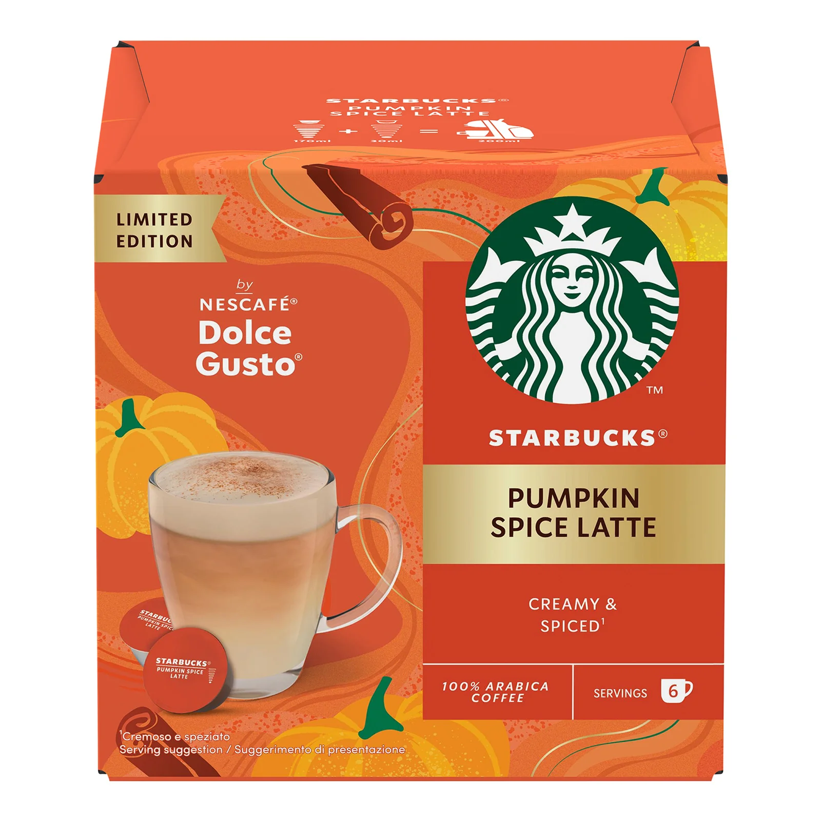Dolce Gusto Starbucks Pumpkin Spice Latte Coffee Pods - Image 2