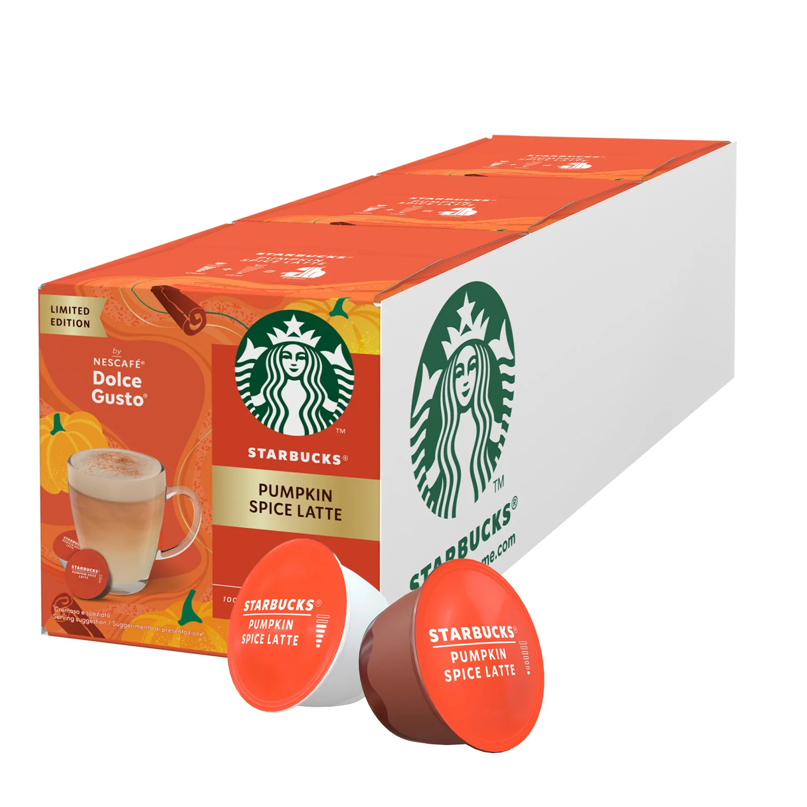 Dolce Gusto Starbucks Pumpkin Spice Latte Coffee Pods - Case - Image 4