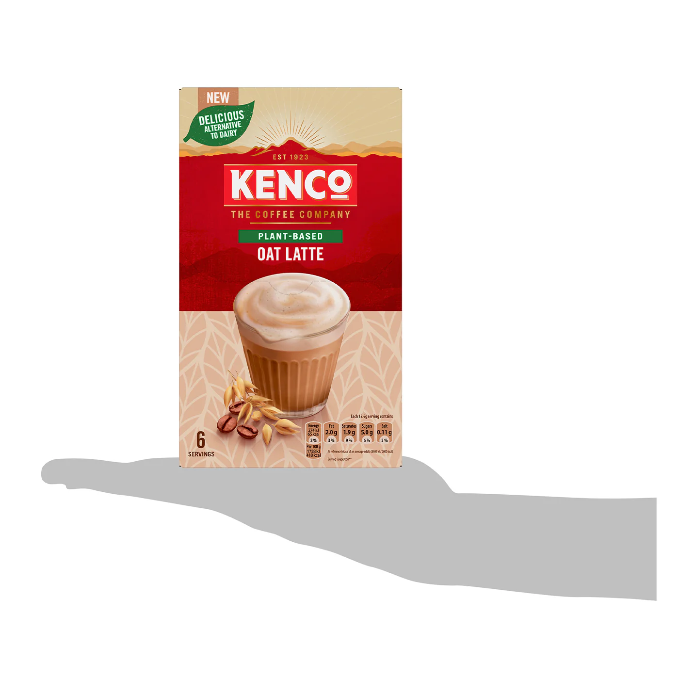 Kenco Plant Based Oat Latte Instant Coffee 6 Sachets - Image 3