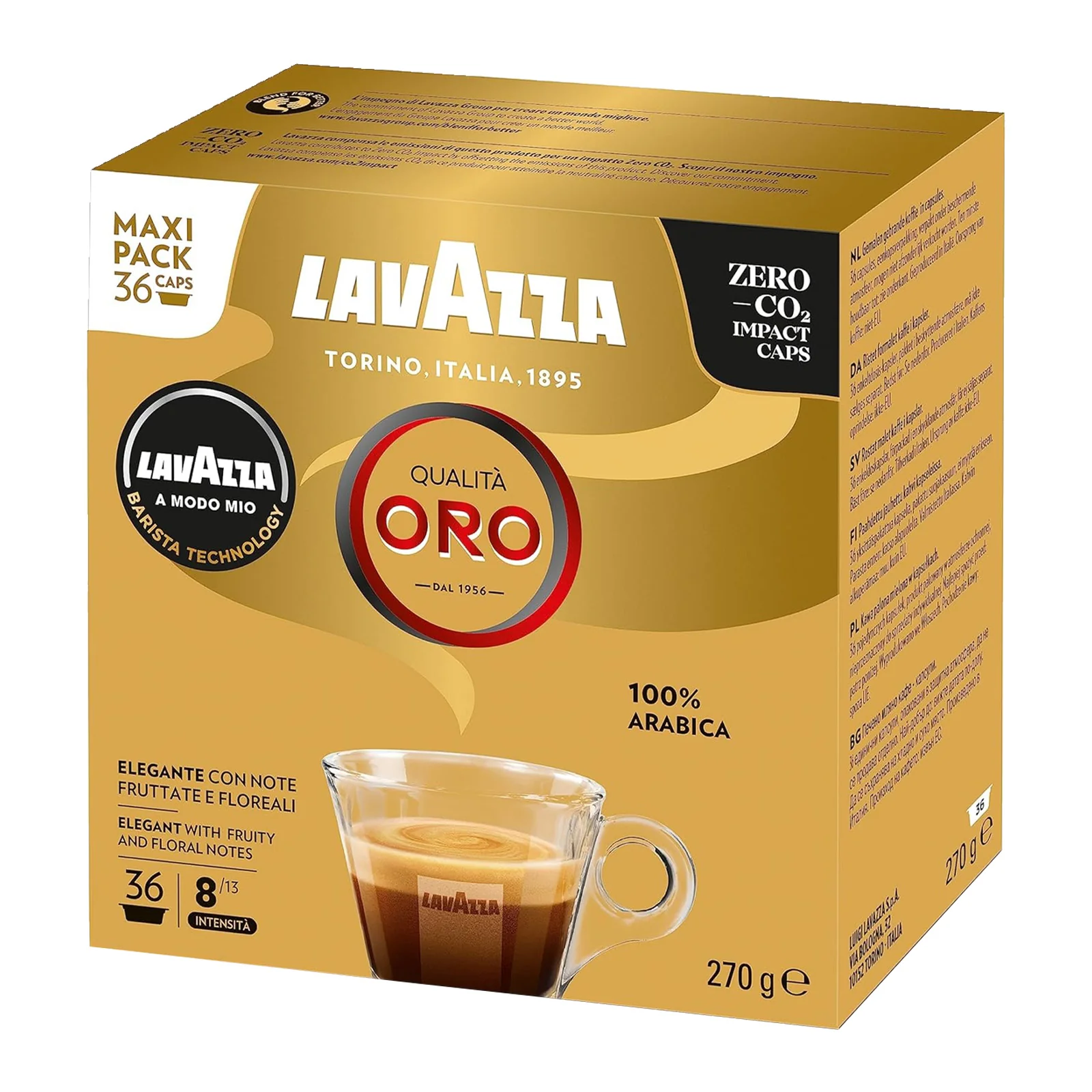 Lavazza A Modo Mio Oro Maxi Pack 36 Coffee Pods - Image 2