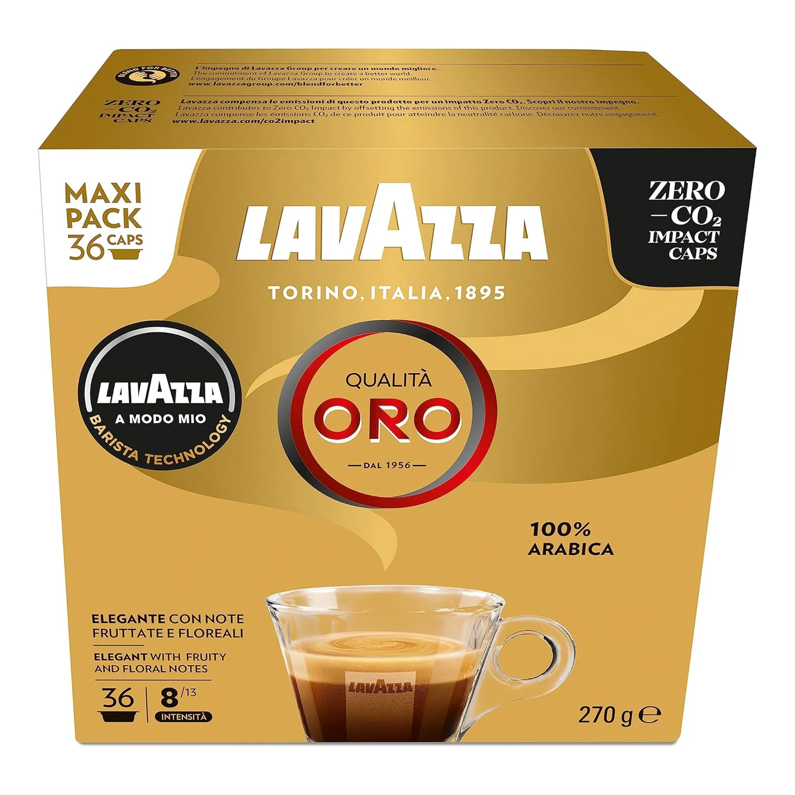 Lavazza A Modo Mio Oro Maxi Pack 36 Coffee Pods - Image 3