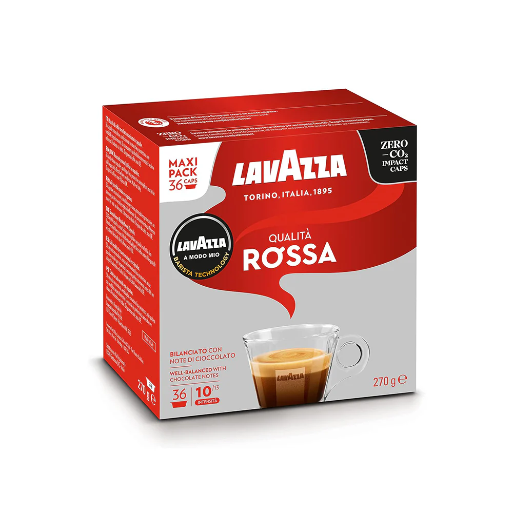Lavazza A Modo Mio Qualita Rossa Maxi Pack 36 Coffee Pods