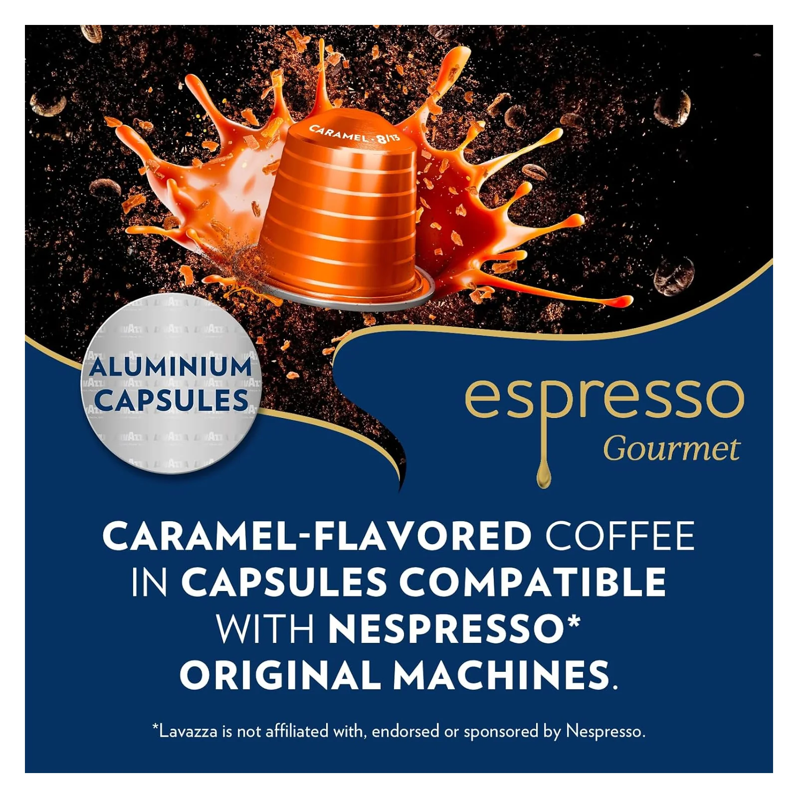 Lavazza Espresso Gourmet 10 Caramel Capsule Nespresso Compatible Pods - Image 4