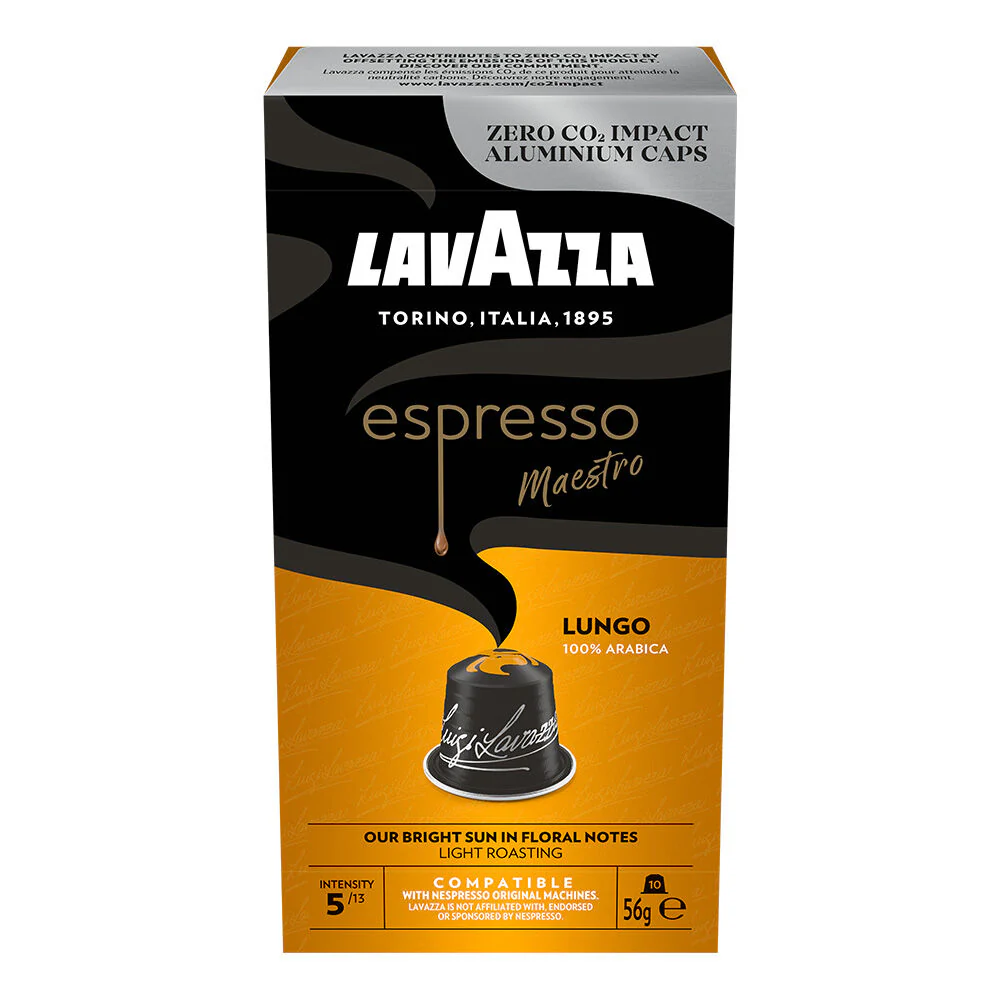 Lavazza Maestro Espresso Lungo 10 Capsule Nespresso Compatible Pods - Image 3