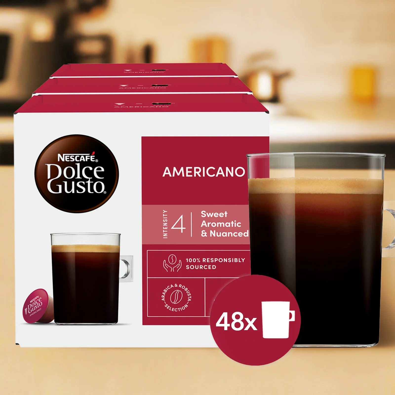Nescafé Dolce Gusto Americano Coffee Pods - Case - Image 4