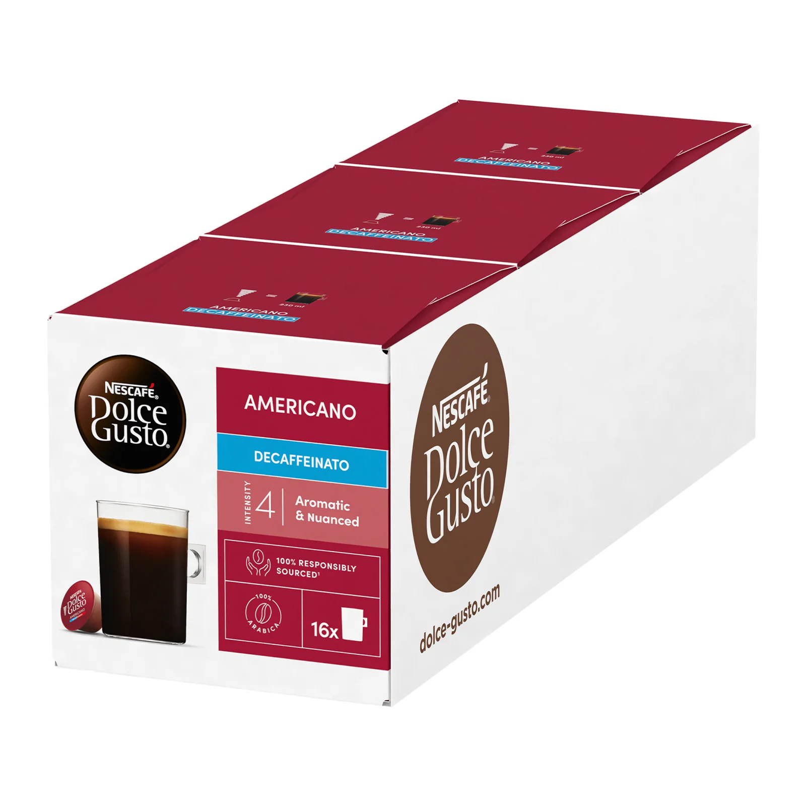 Nescafé Dolce Gusto Americano Decaffeinato Coffee Pods - Case - Image 4