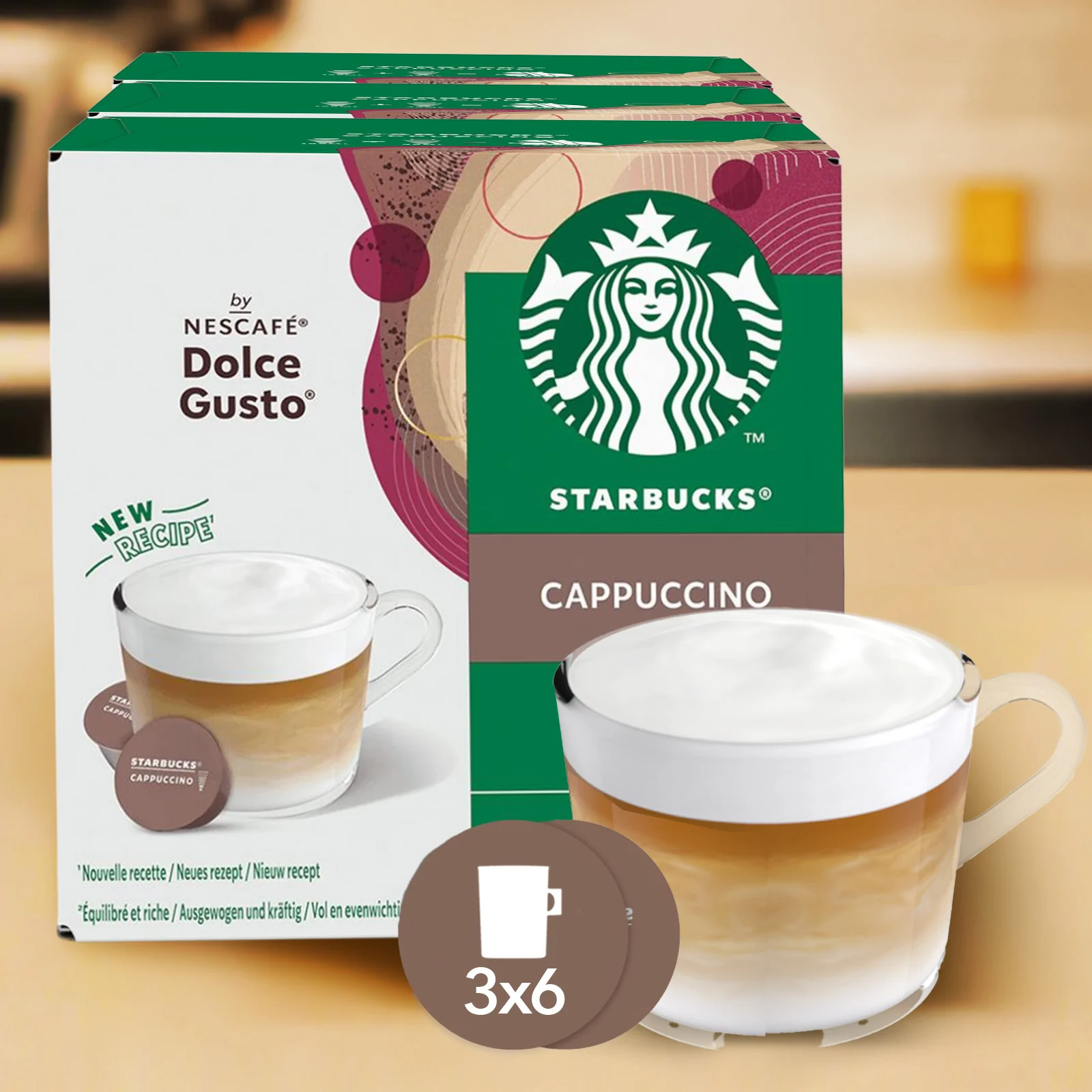 Nescafé Dolce Gusto Starbucks Cappuccino Coffee Pods - Case - Image 4