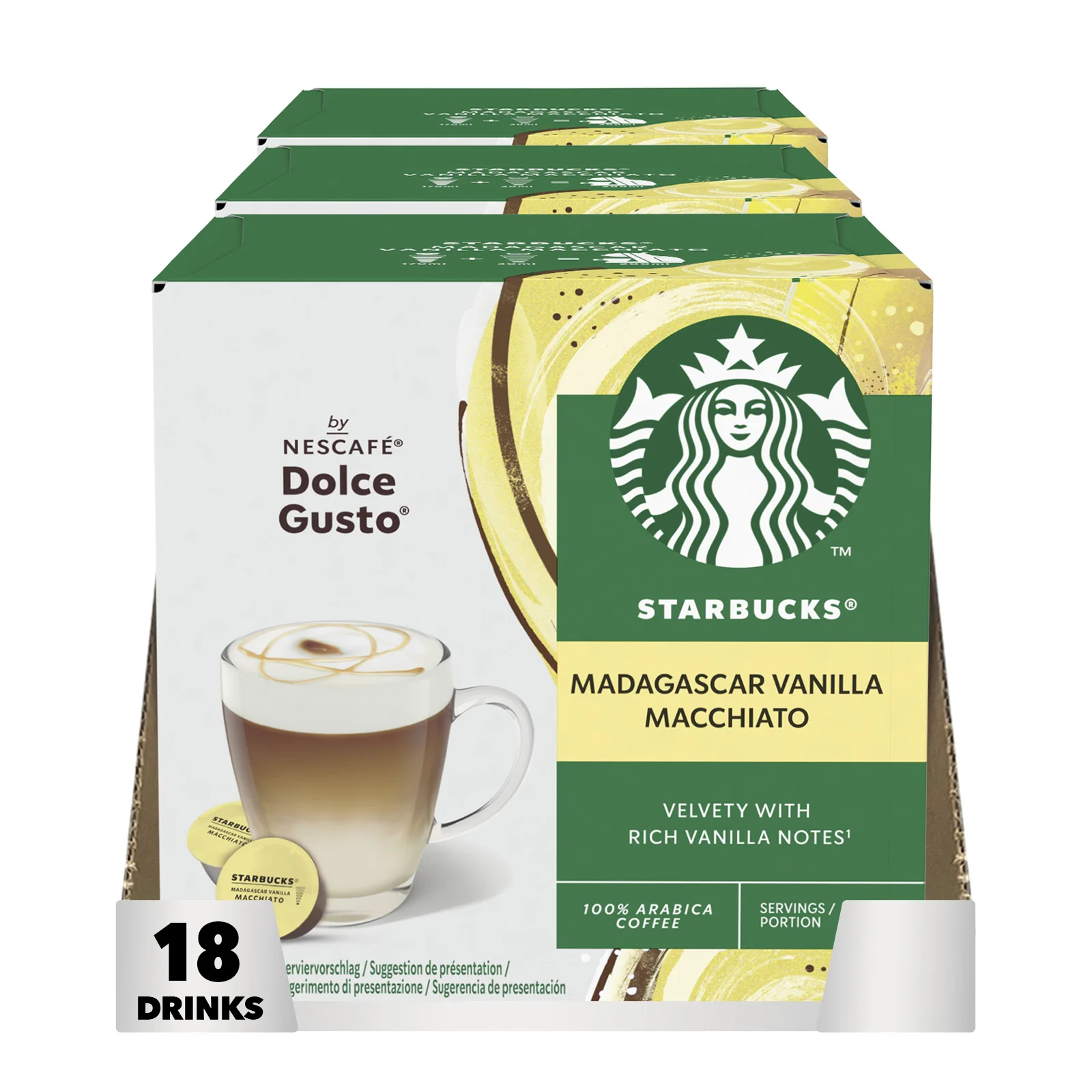 Nescafé Dolce Gusto Starbucks Vanilla Macchiato Coffee Pods - Case - Image 3