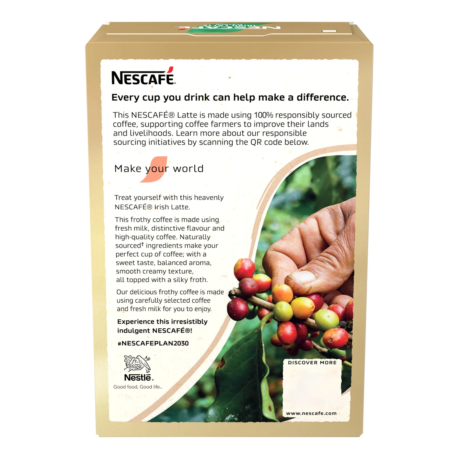 Nescafe Irish Latte Instant Coffee 7 Sachet Pack - Image 4