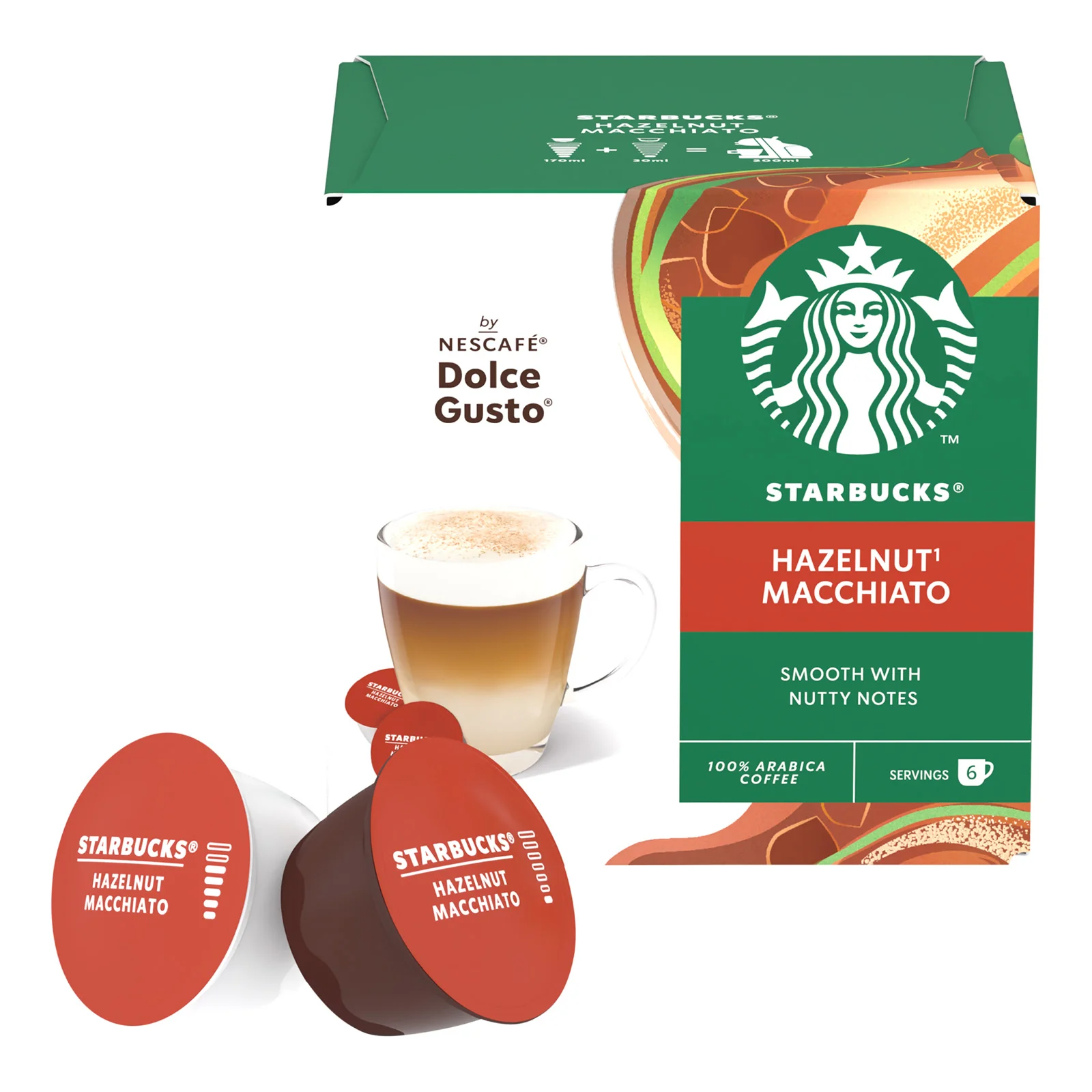 Starbucks Dolce Gusto Hazelnut Latte Macchiato Coffee Pods - Image 4