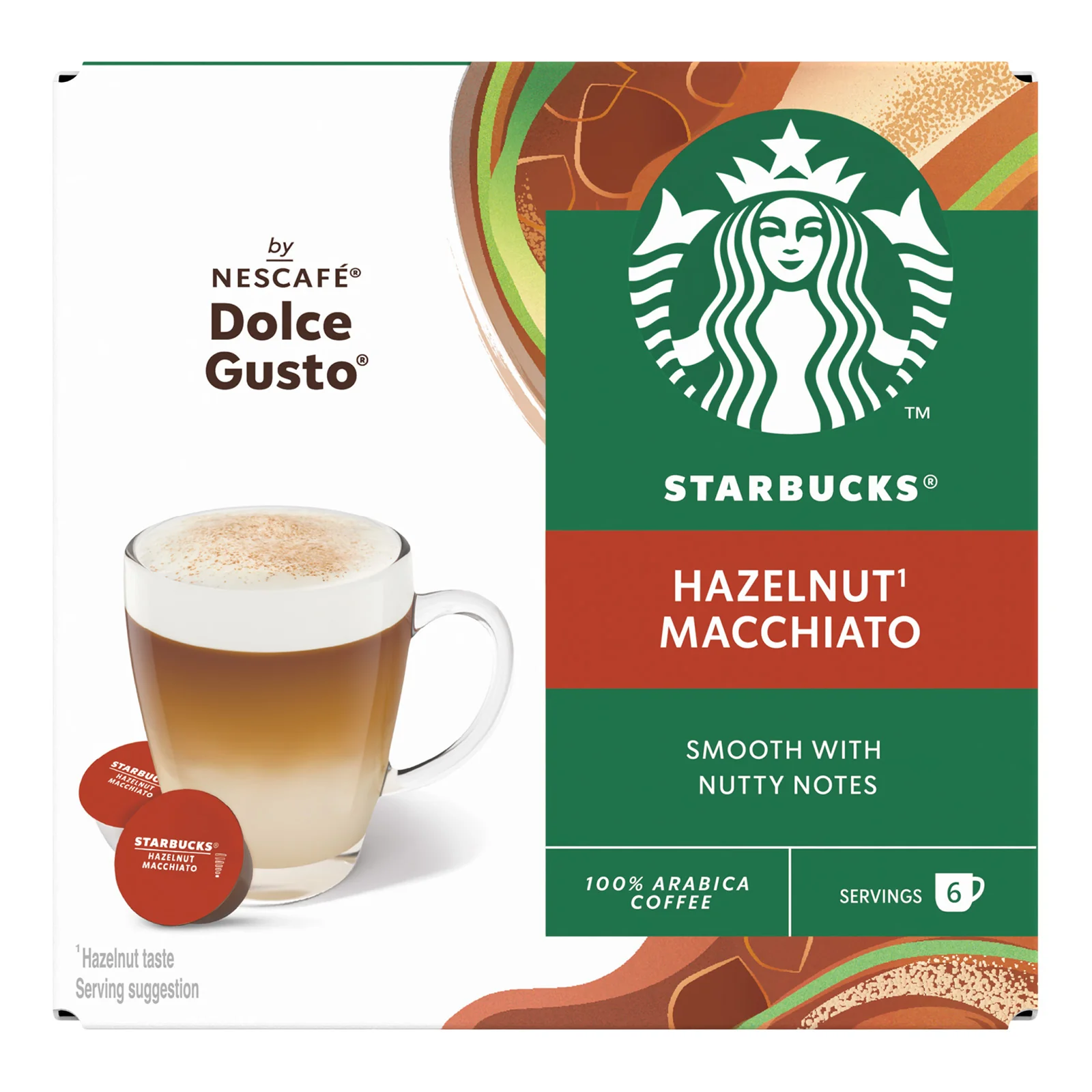 Starbucks Dolce Gusto Hazelnut Latte Macchiato Coffee Pods - Image 5