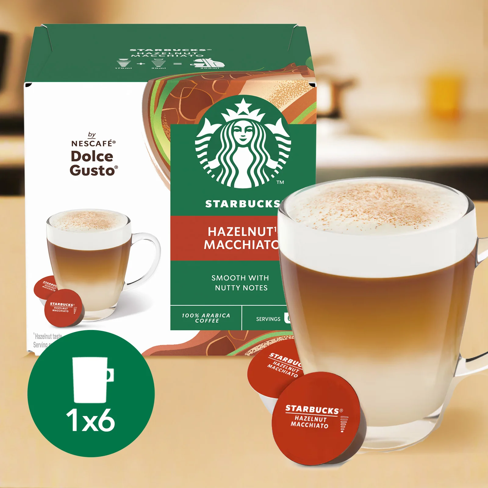 Starbucks Dolce Gusto Hazelnut Latte Macchiato Coffee Pods - Image 9