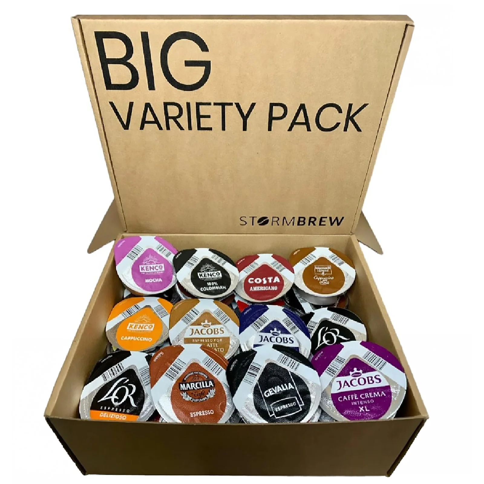 Tassimo Variety Pack – 36 Blends of Coffee, Tea & Hot Chocolate in StormBrew Gift Box