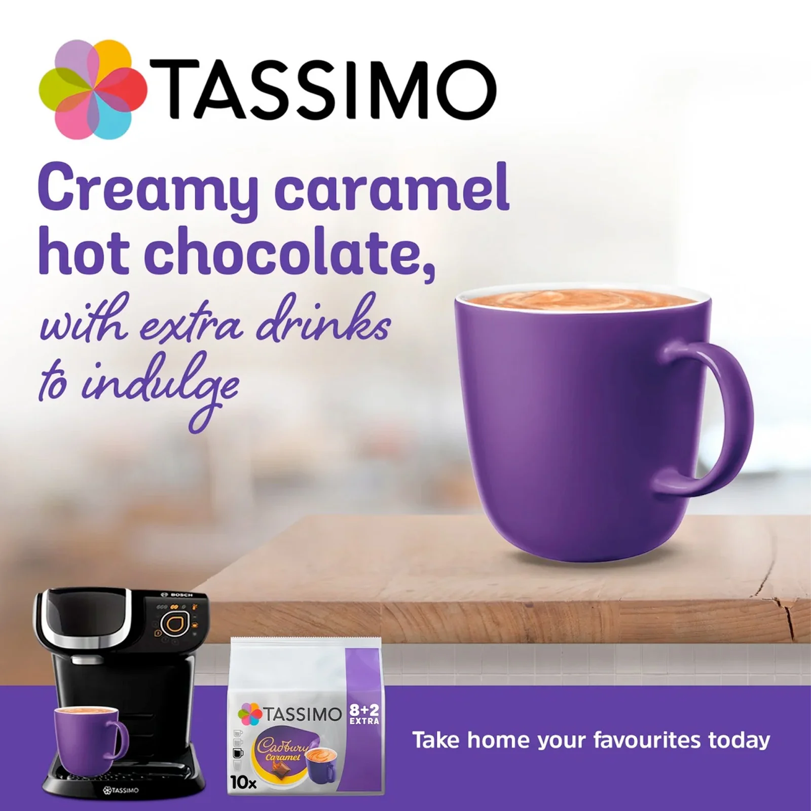 Tassimo Cadbury Caramel Hot Chocolate Pods - Image 4