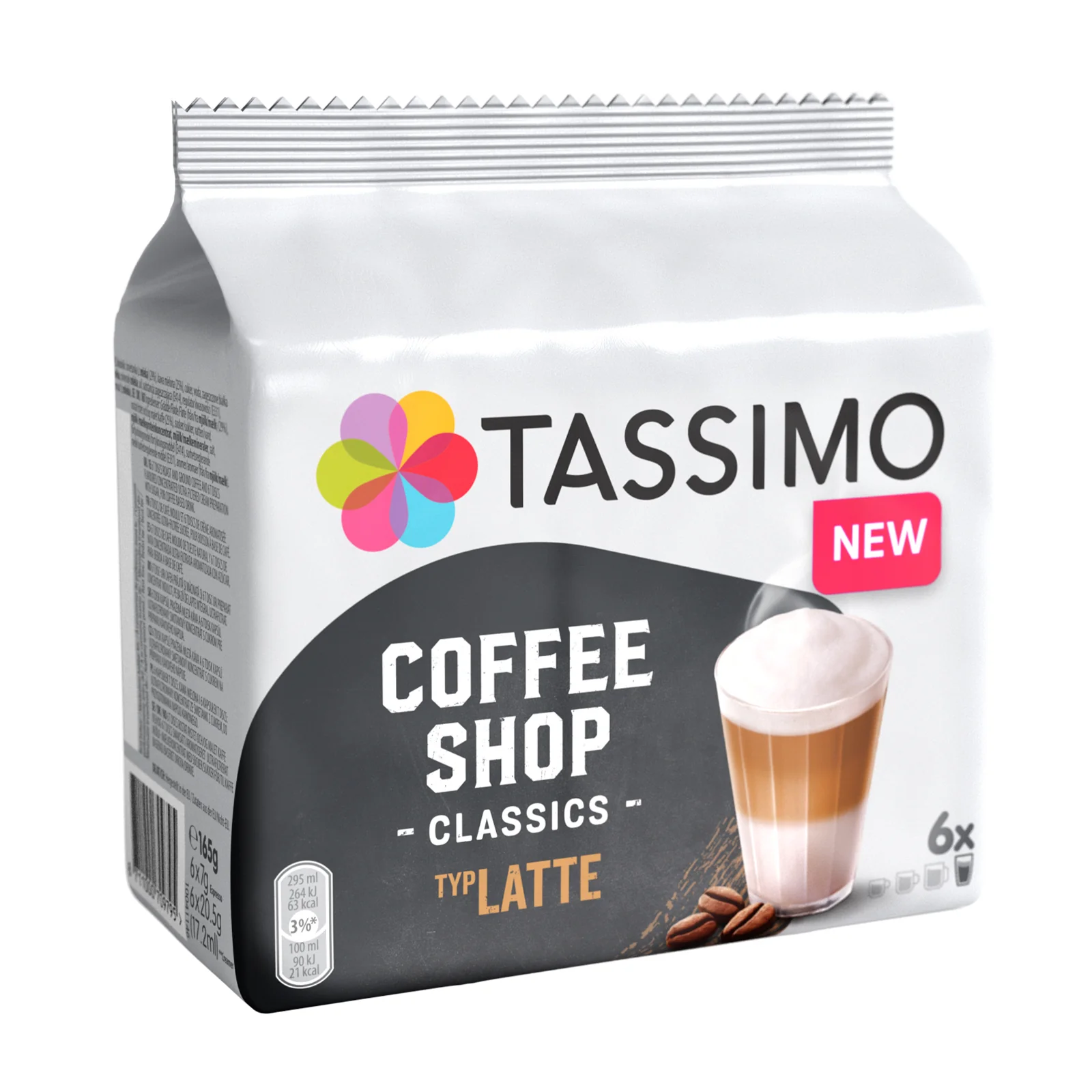 Tassimo Coffee Shop Classics Latte Coffee Pods - Image 3