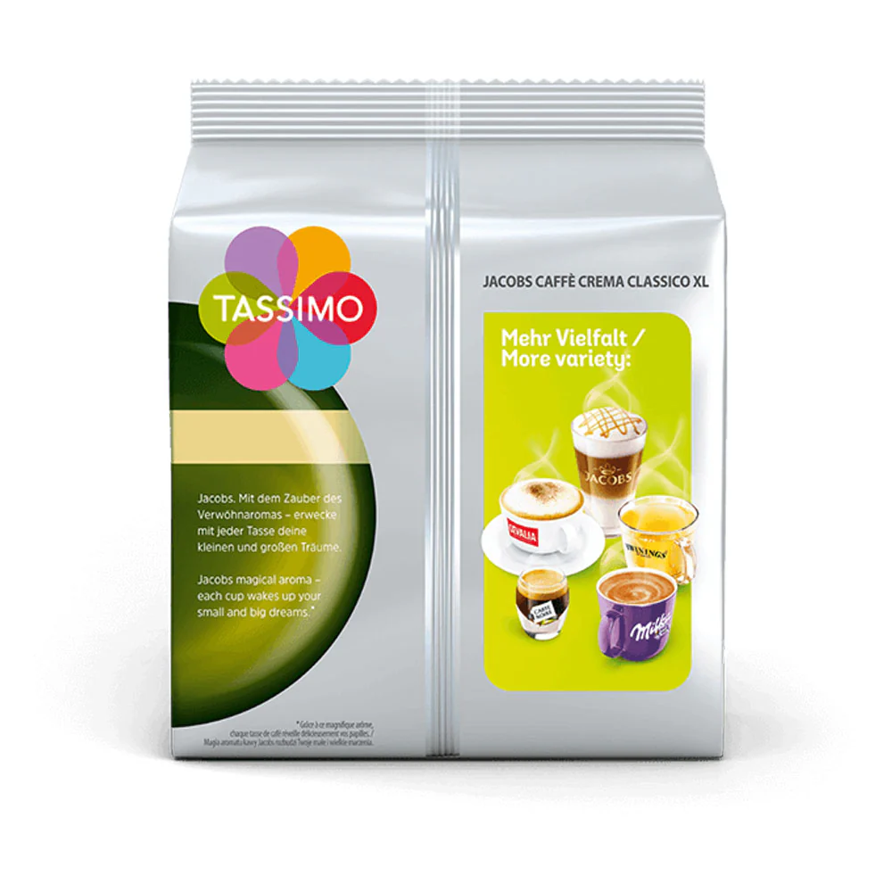 Tassimo Jacobs Caffé Crema Classico XL Coffee Pods - Image 3