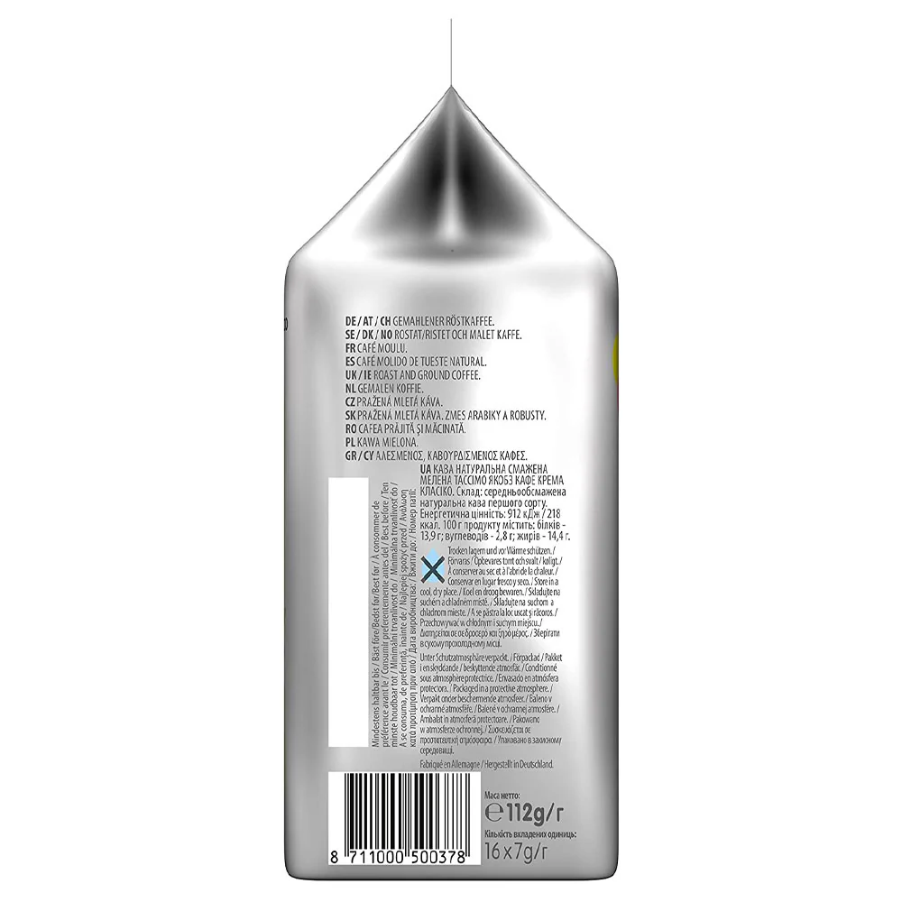 Tassimo Jacobs Caffé Crema Classico XL Coffee Pods - Image 4