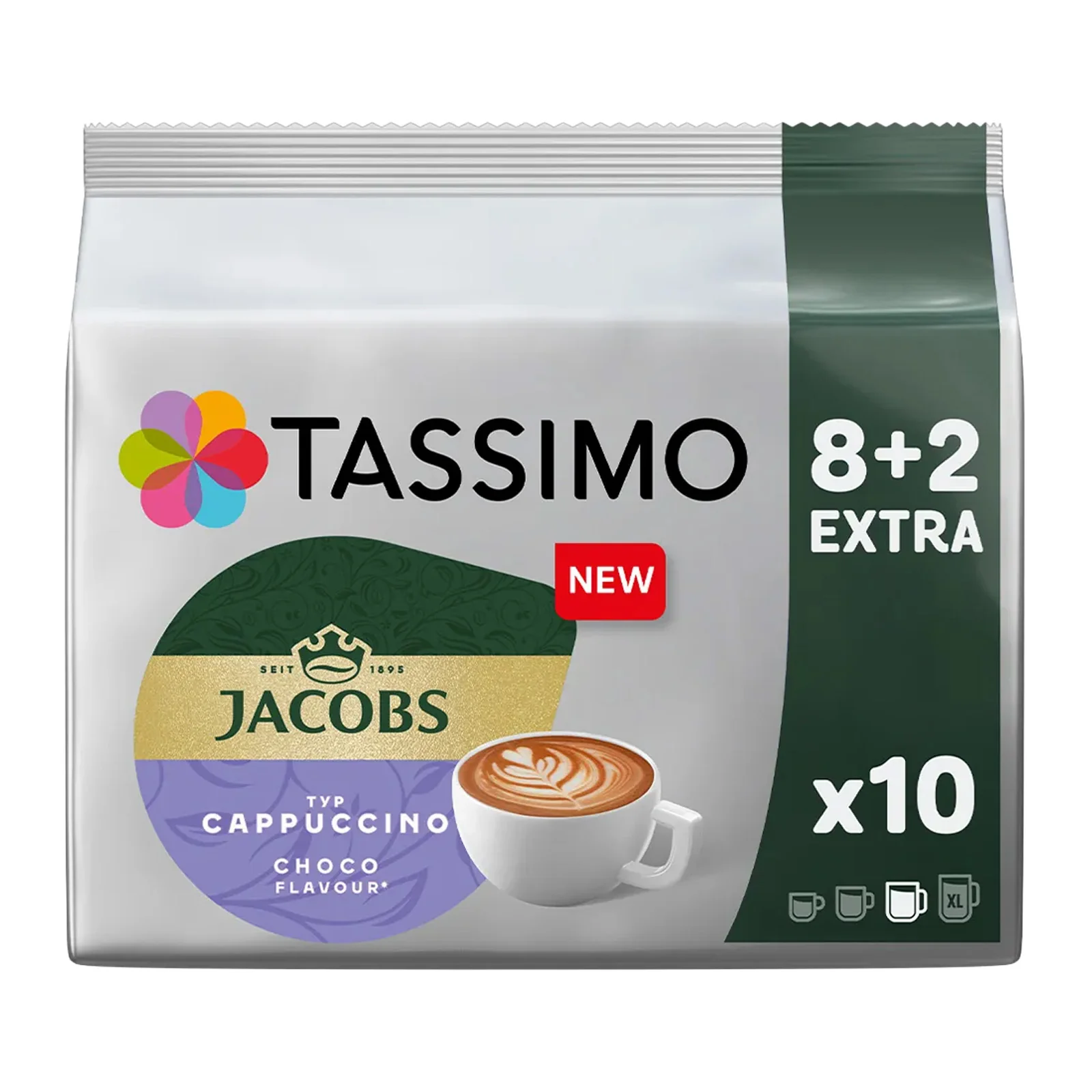 Tassimo Jacobs Cappuccino Choco Coffee Pods - Image 2