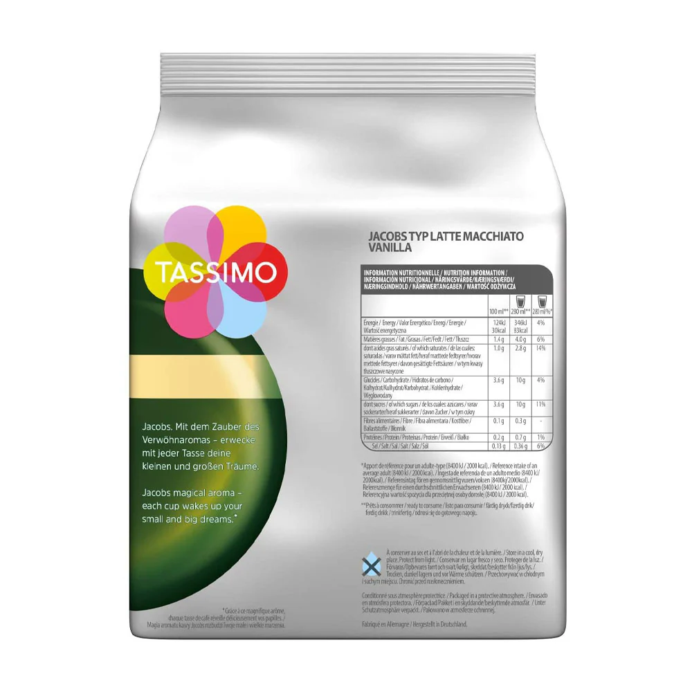 Tassimo Jacobs Vanilla Latte Macchiato Coffee Pods - Image 3
