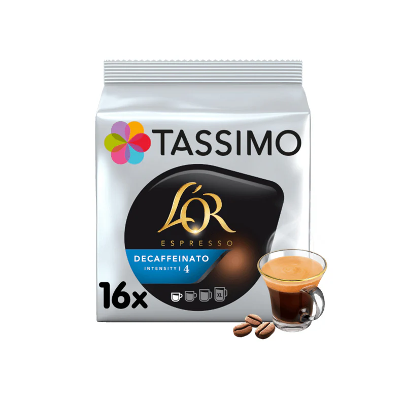 Tassimo L'OR Espresso Decaffeinato Decaf Coffee Pods